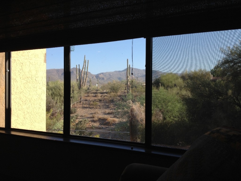 Mountain views from the sofa